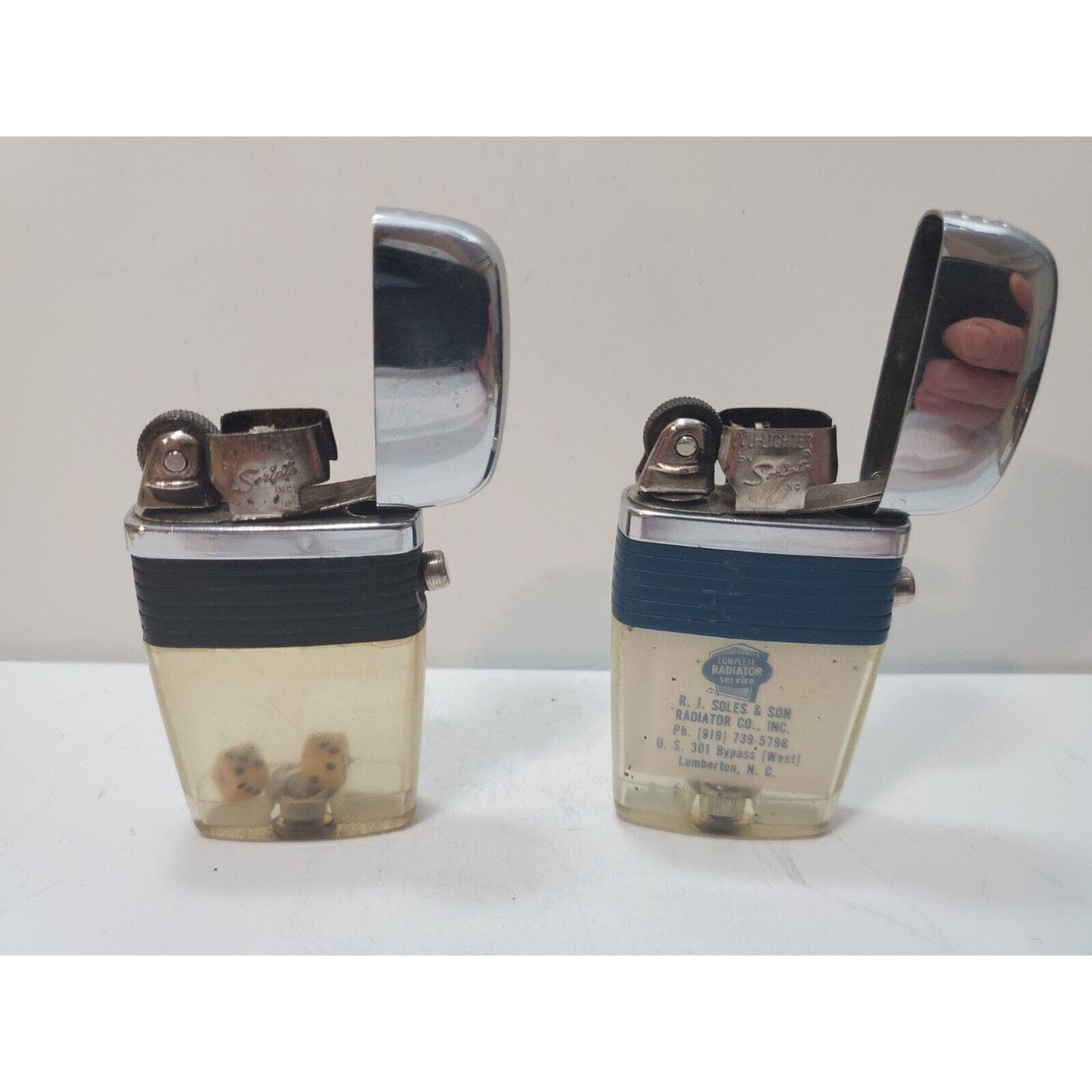 Lot of 2 Scripto VU Vintage Lighters 6114/29