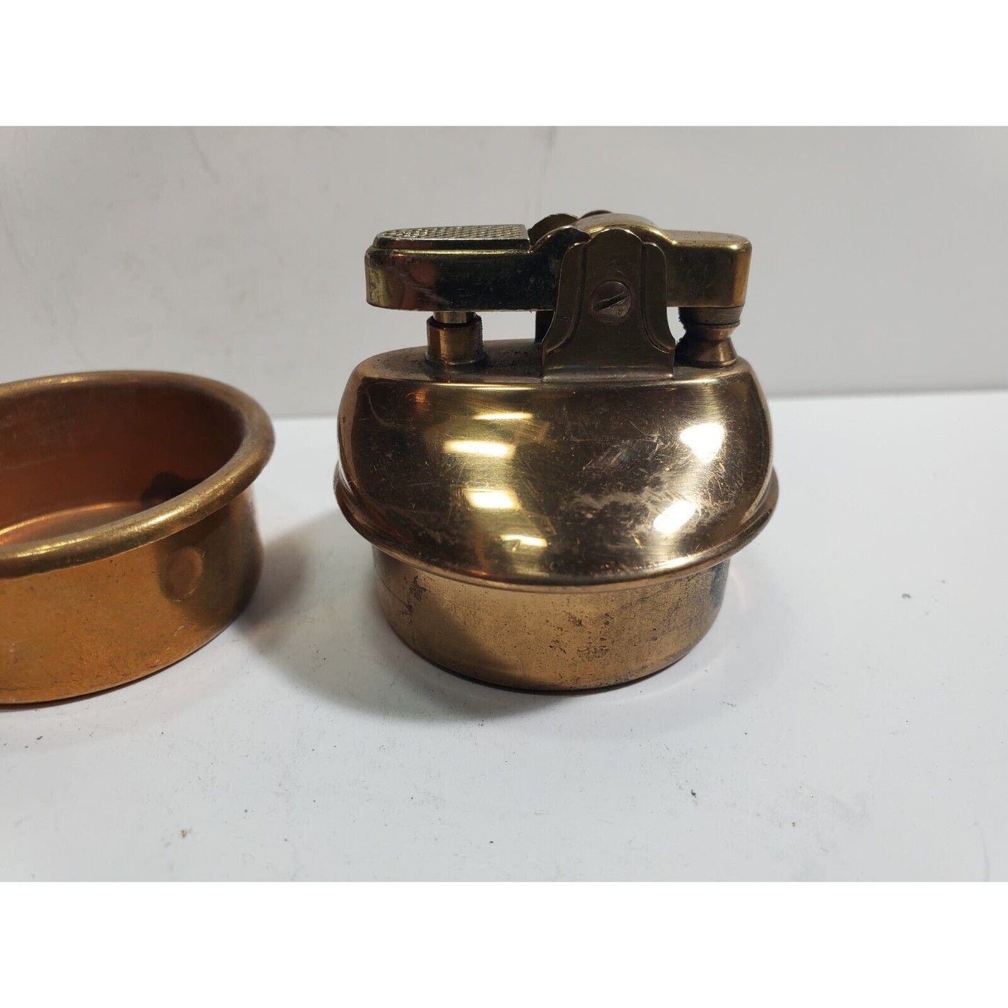 Vintage Working Brass Table Lighter INSERT Fits 1 1/2" Round Base 5835/22