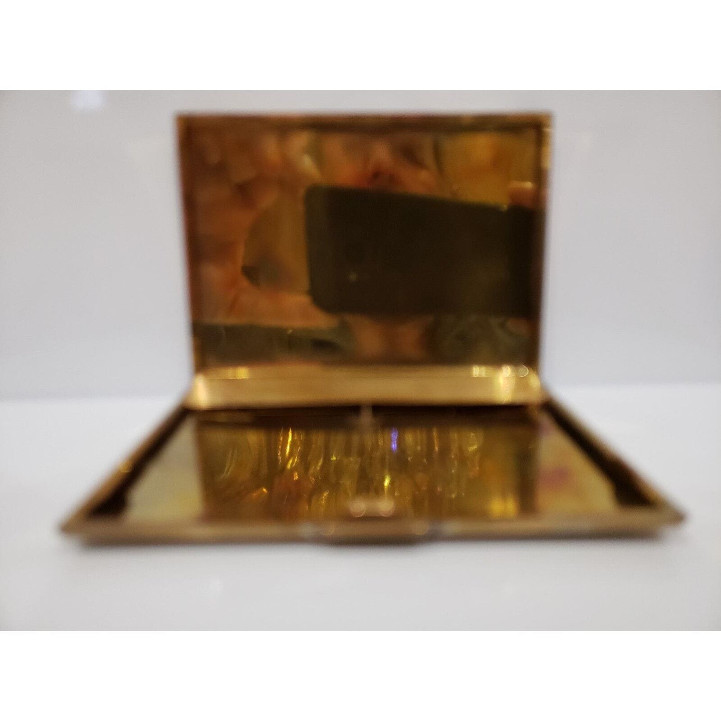 Vintage, Antique 1946 US OCCUPATION ZONE Map Enamel, Brass German Cigarette Case