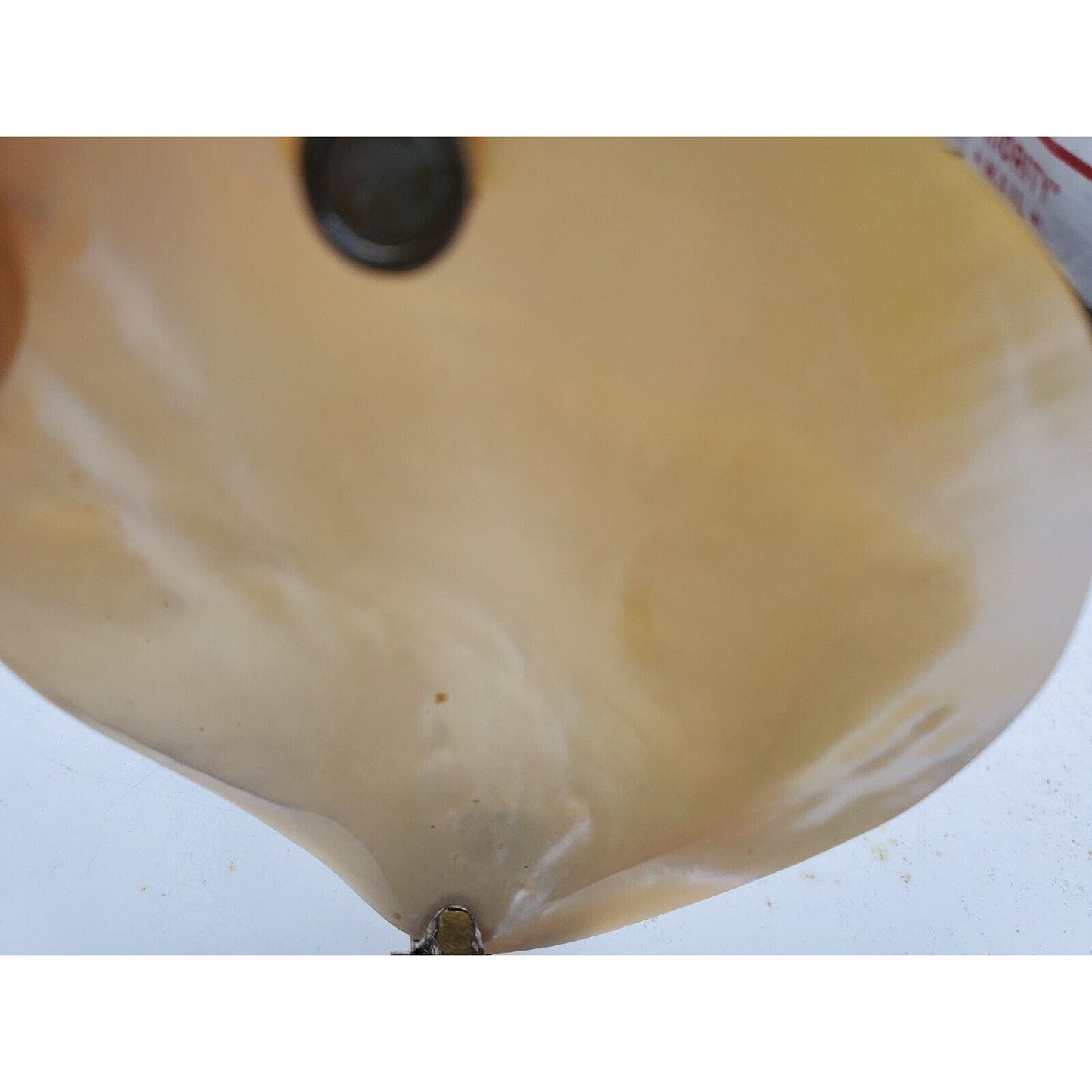 Vintage Mother of Pearl Abalone Seashell Shaped Hinged Trinket Pill Box 3"