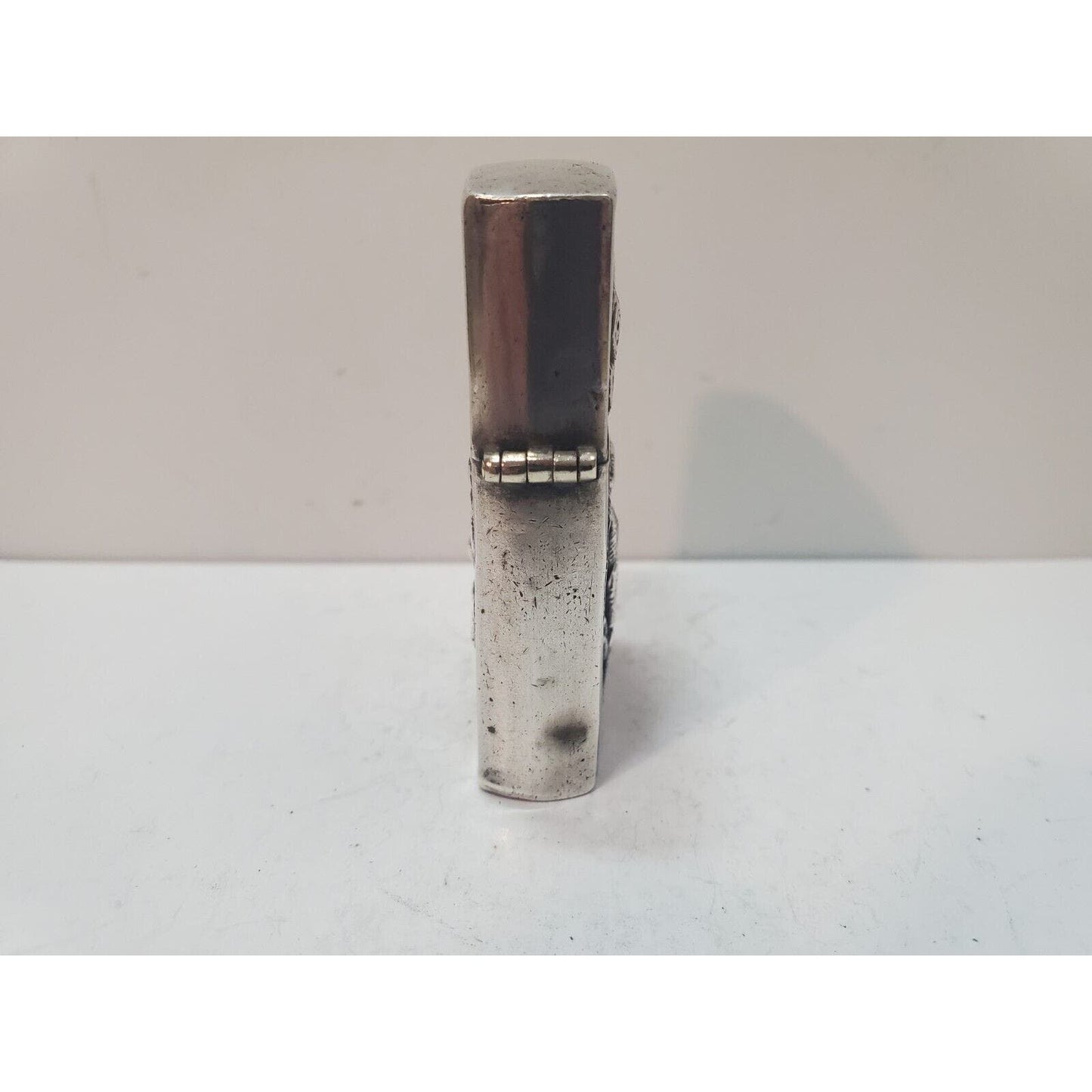 Working Vintage Sterling Silver Siam Lighter, Zippo Pat 2517191 6220/33