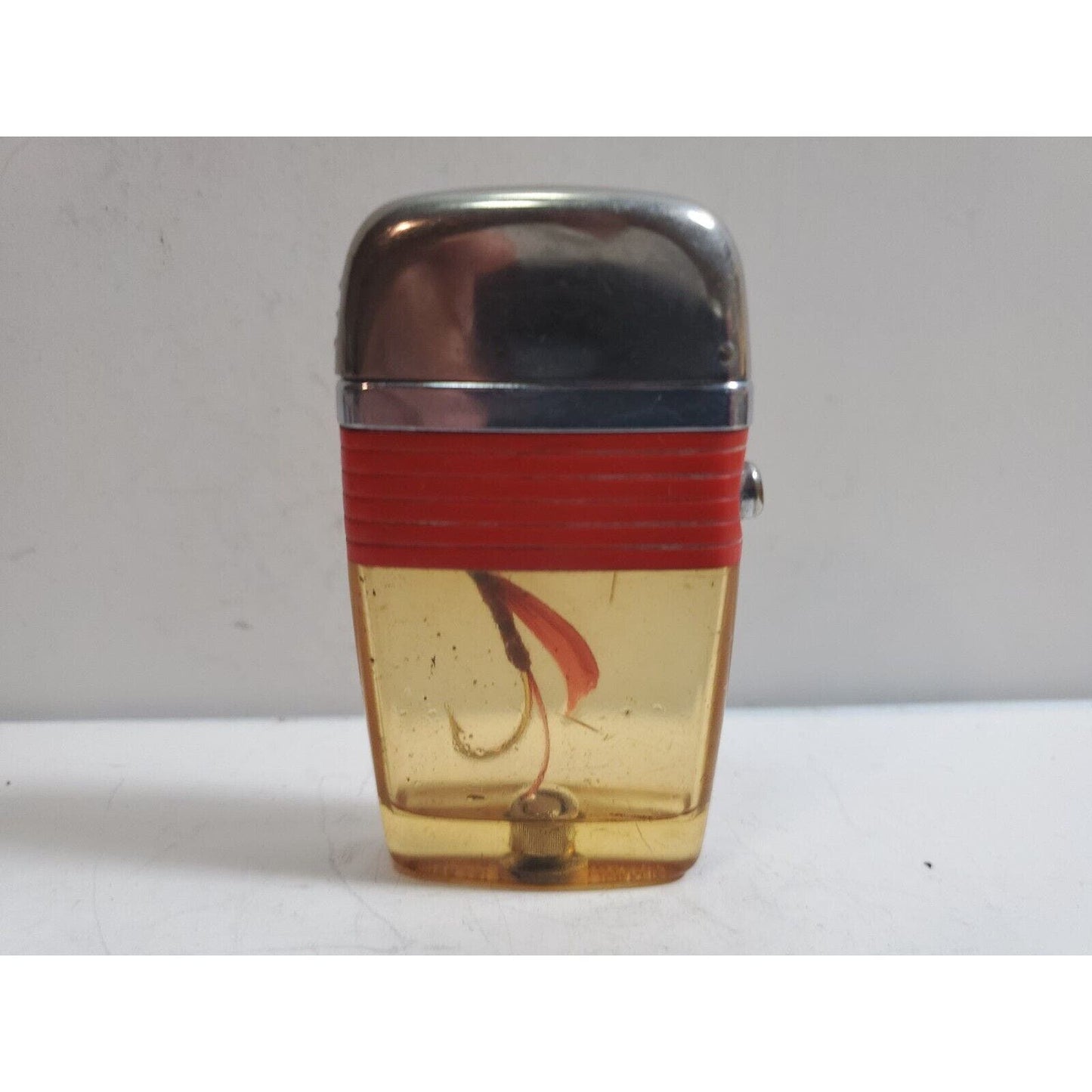 Working Scripto VU Vintage Fishing Fish Fly Lighter 5982/29