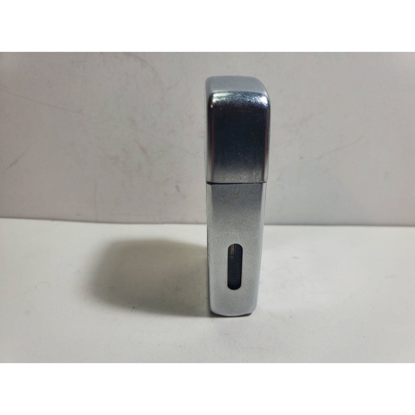 Working Vintage 2005 Zippo Blu Classic Chrome Butane Lighter Made In The USA