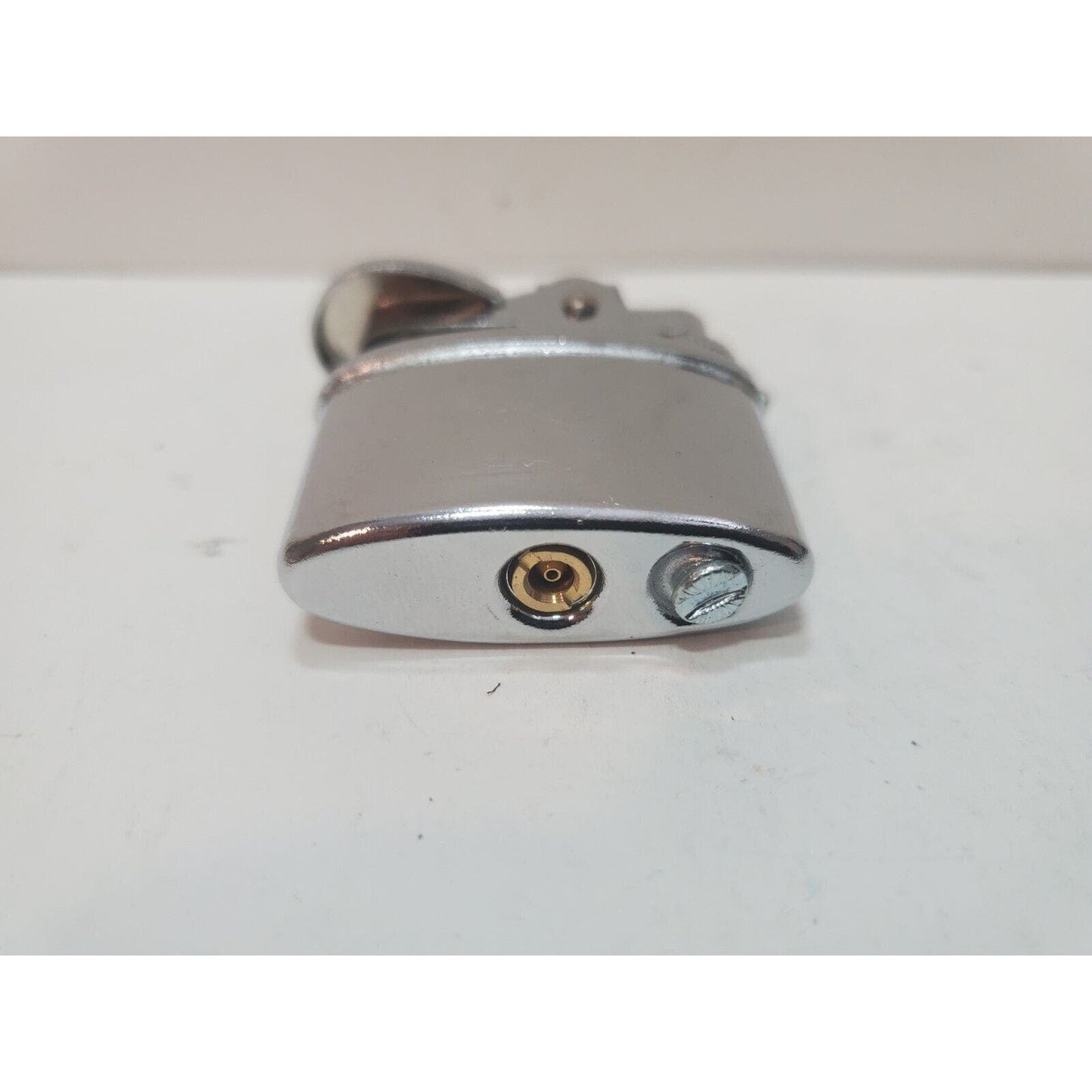 Vintage Working Butane Gas Table Lighter Silver INSERT Fits 37 x 13mm Oval Base