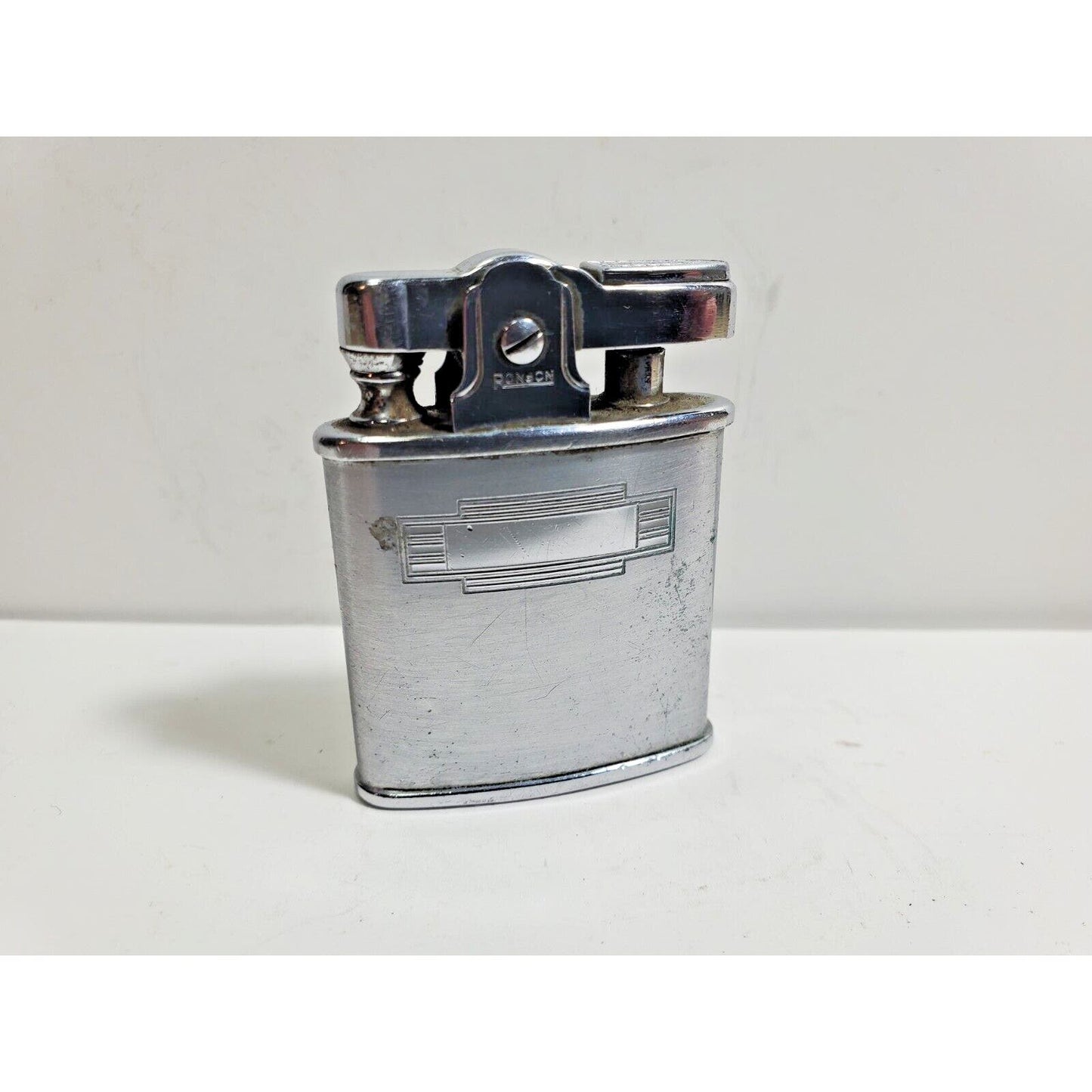 Vintage WORKING RONSON PRINSESS Silver Tone Lighter 5805/26