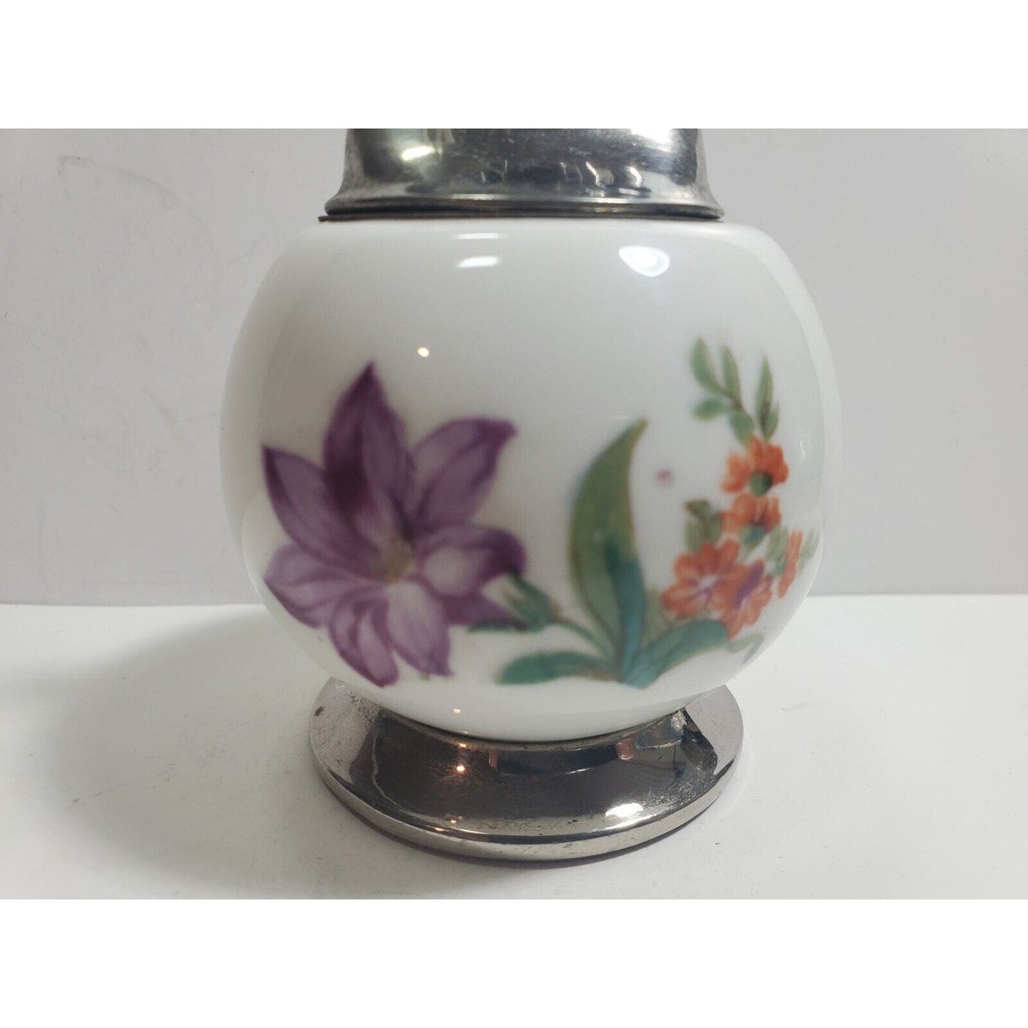 Unique Design Vintage Working Table Lighter, FLOWER PRINT Bowl 5959/39