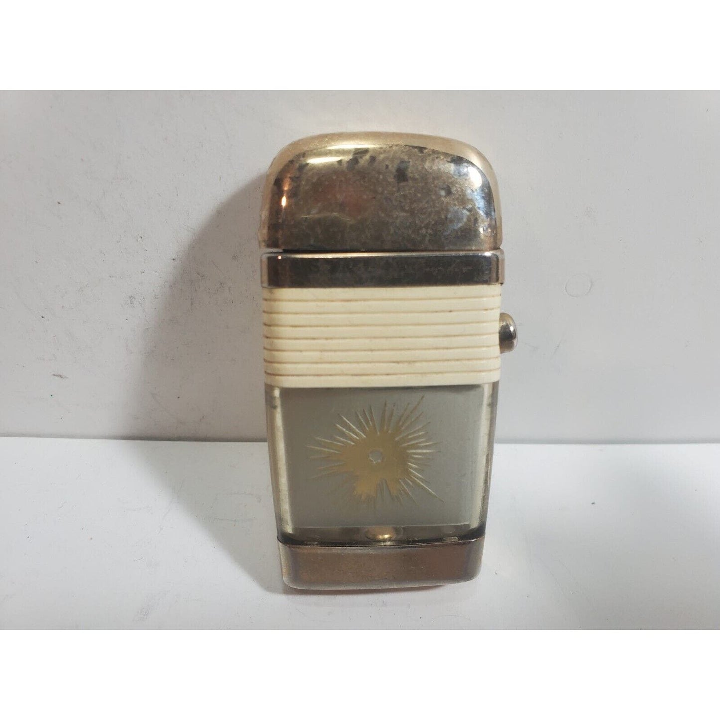 Working Vintage SCRIPTO VU-LIGHTER Bullet Hole 1112/29