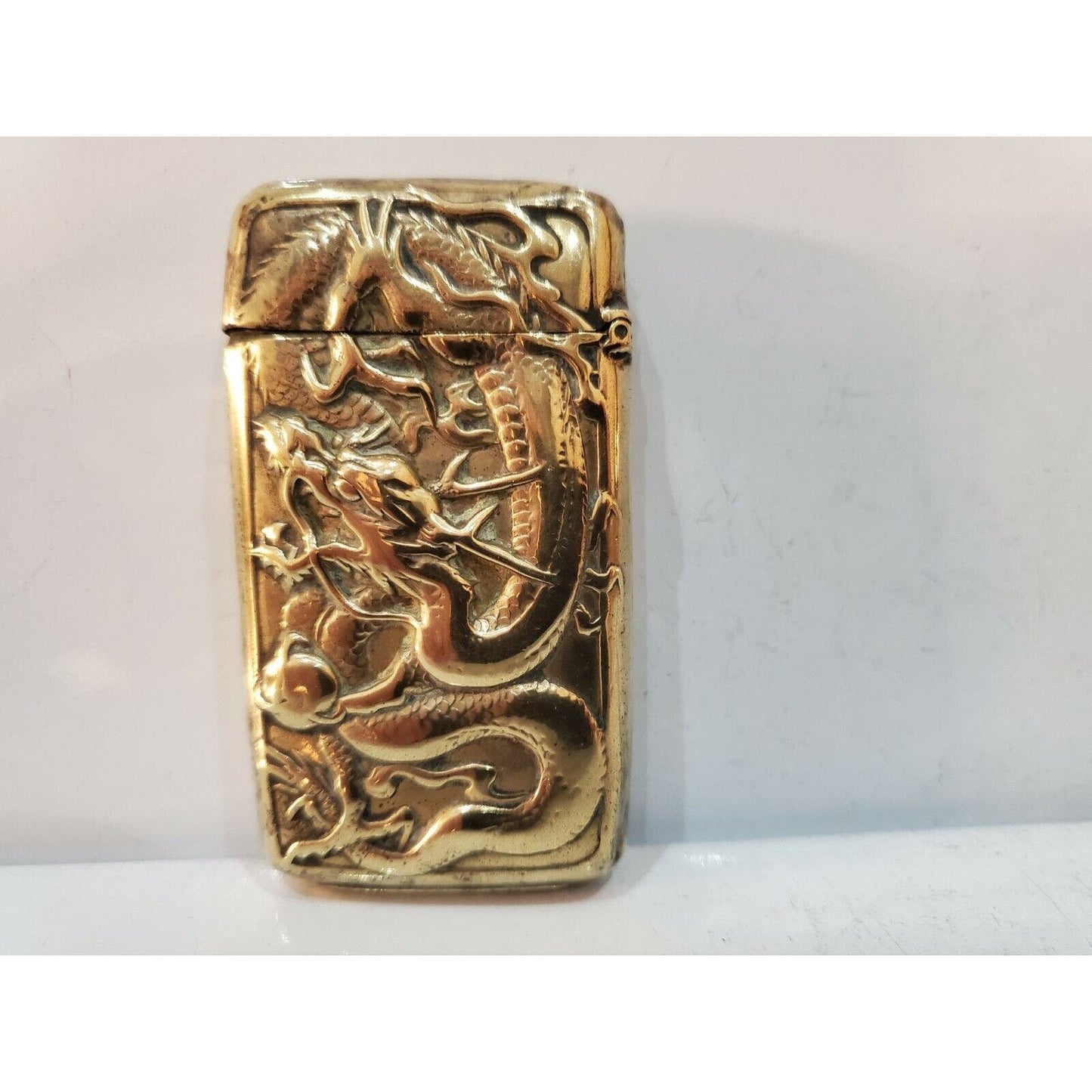 Dragon Antigue Brass Match Safe Vesta Case JAPANESE DRAGON. 3267.31