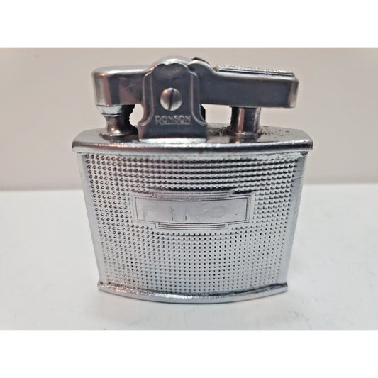 Working Vintage Ronson Cadet Silver Tone Lighter 6182/26