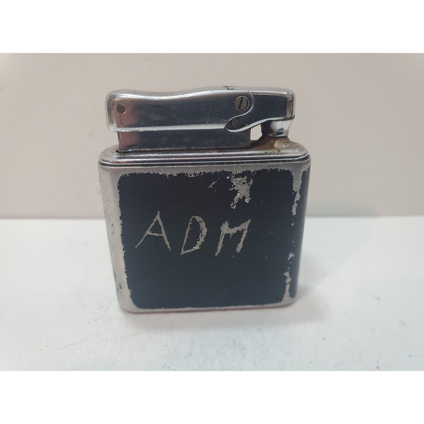 Vintage Working Colibri Mono Gas Black Tone Lighter / 6210/36