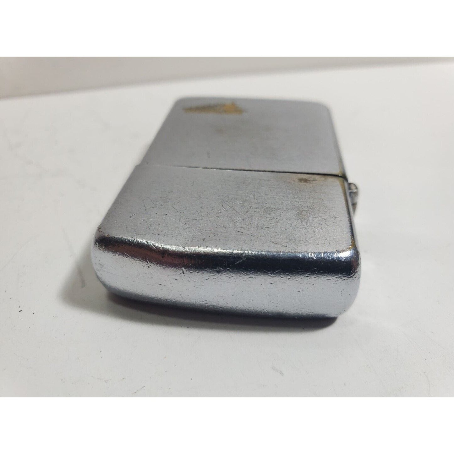 Vintage "Lockheed Aircraft" Logo Zippo Lighter Pat # 2042695 3 Barrel Hinge