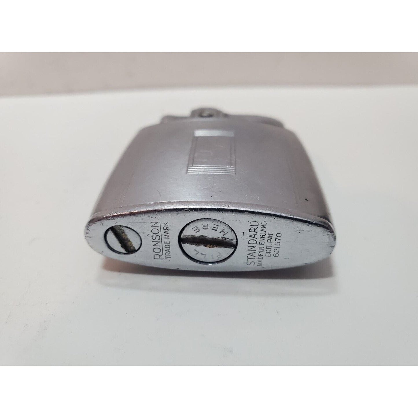 Vintage Working Ronson Standard Silver Tone Lighter / England Made 6103/26