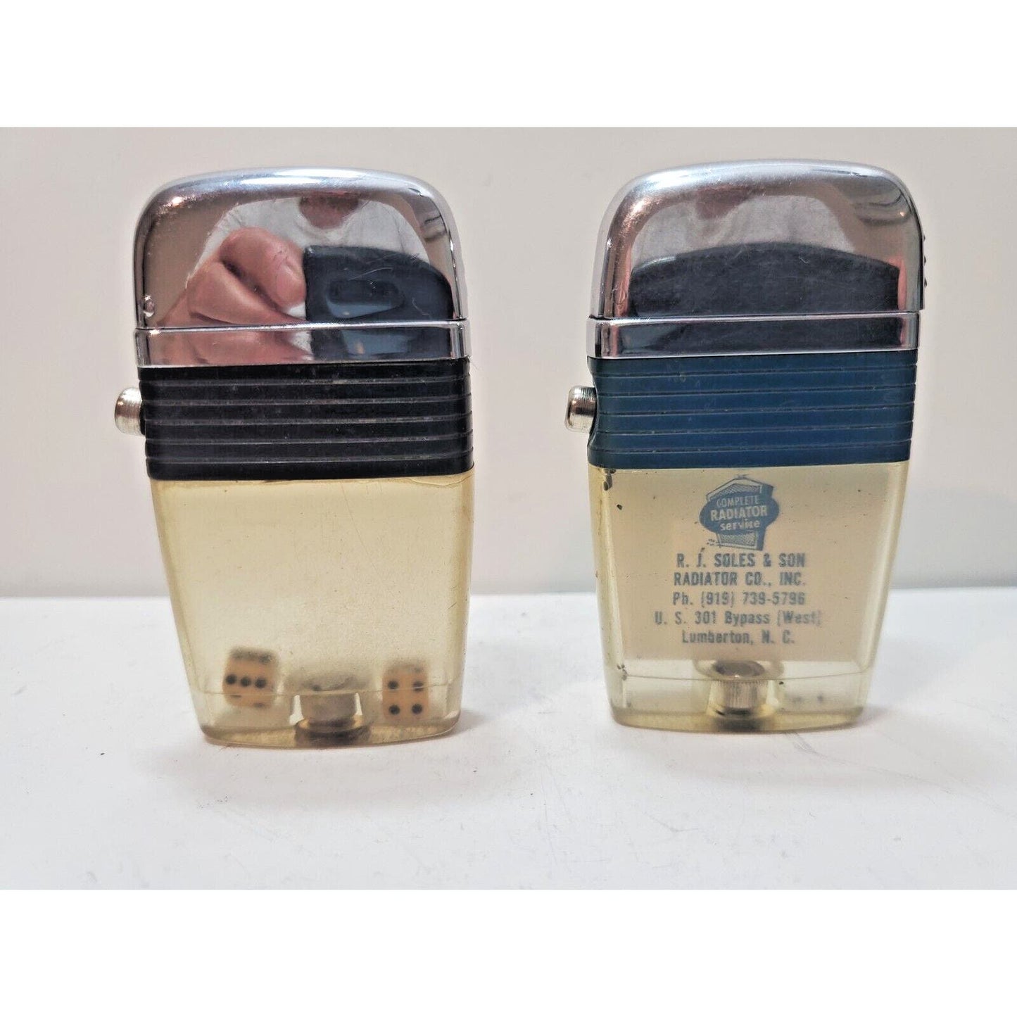 Lot of 2 Scripto VU Vintage Lighters 6114/29