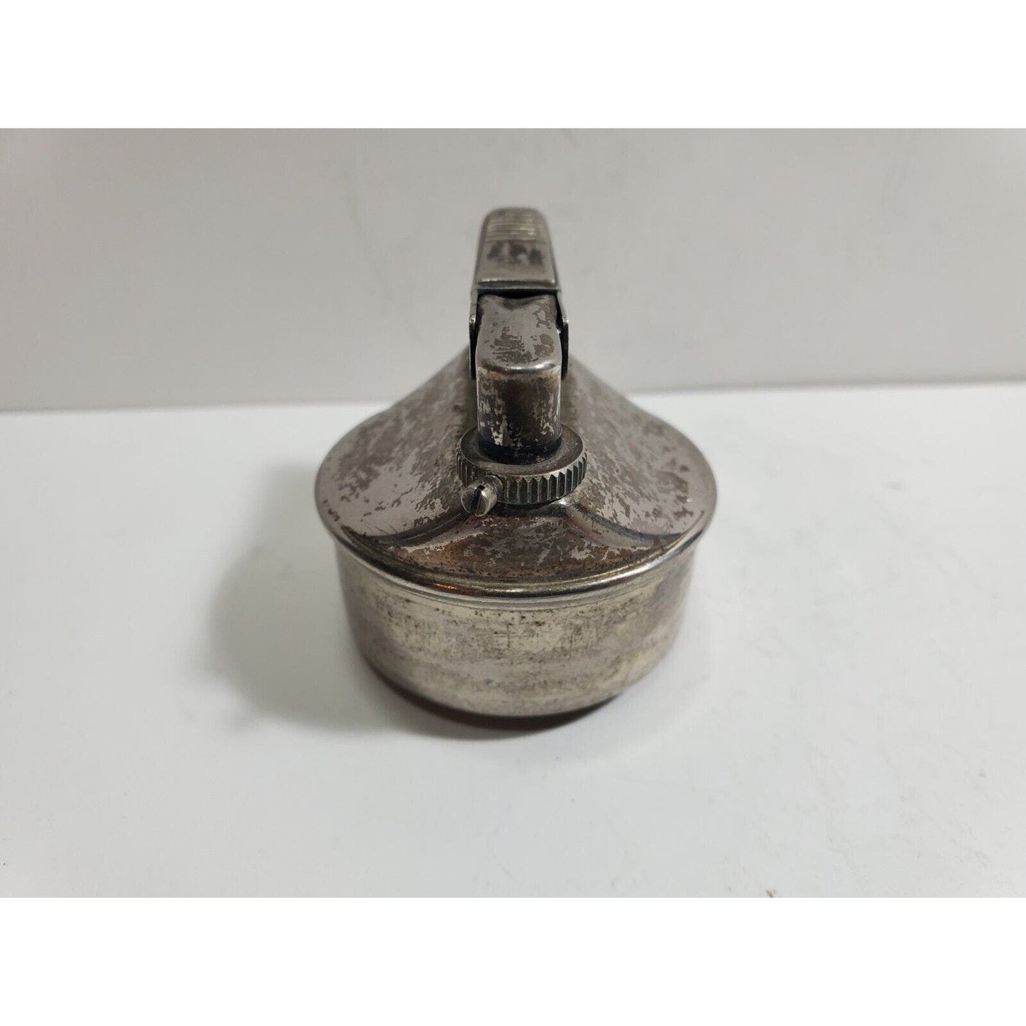 Vintage Working Butane Gas Table Lighter Silver INSERT Fits 1 1/2" Round Base