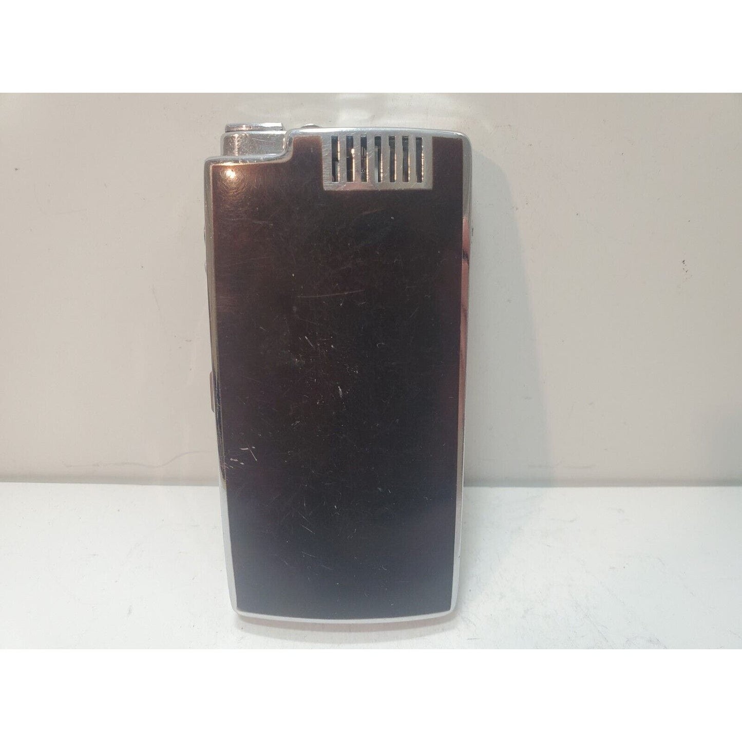 Vintage Ronson Pal Cigarette Case Enamel Silver Tone LIGHTER 6256/14