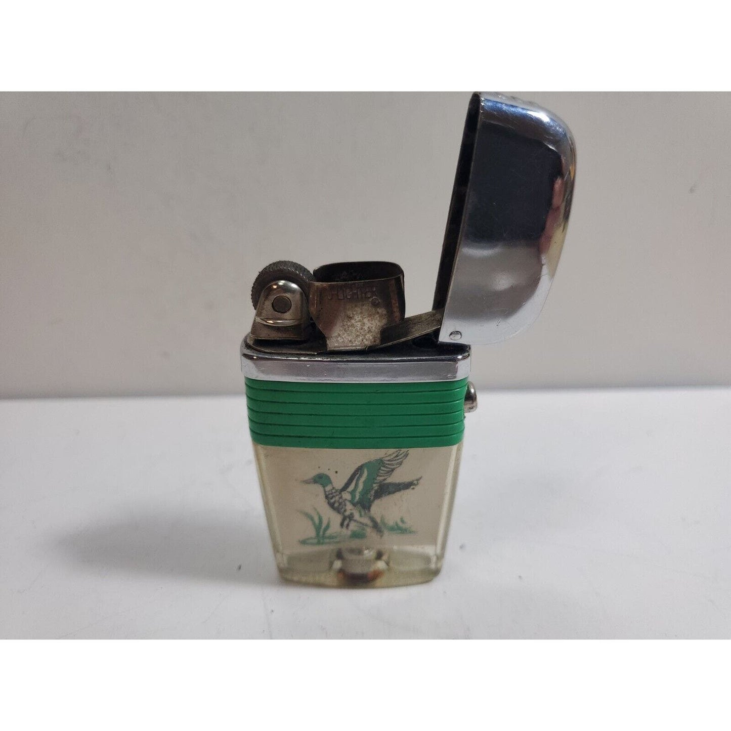 Vintage Working Scripto VU Lighter Pheasant Bird Hunting 5996/29