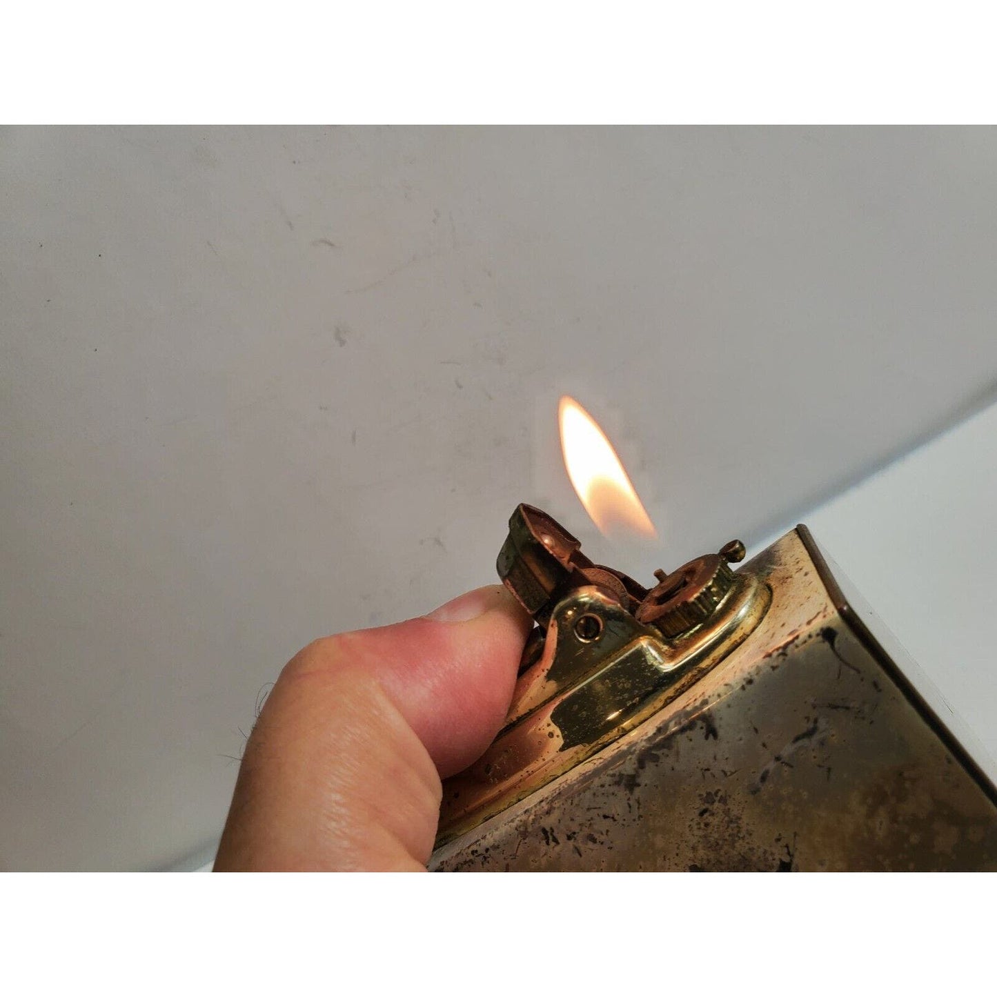 Vintage Working RONSON VARAFLAME Desk Table Butane Lighter 5950/13