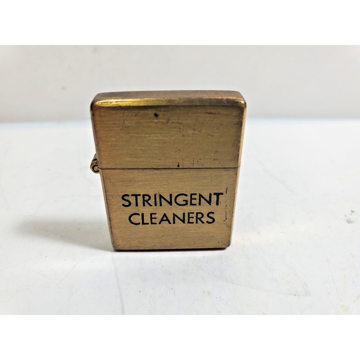 VINTAGE WORKING Mini ADVERTISING Supreme LIGHTER "STRINGENT CLEANERS" 6047/30
