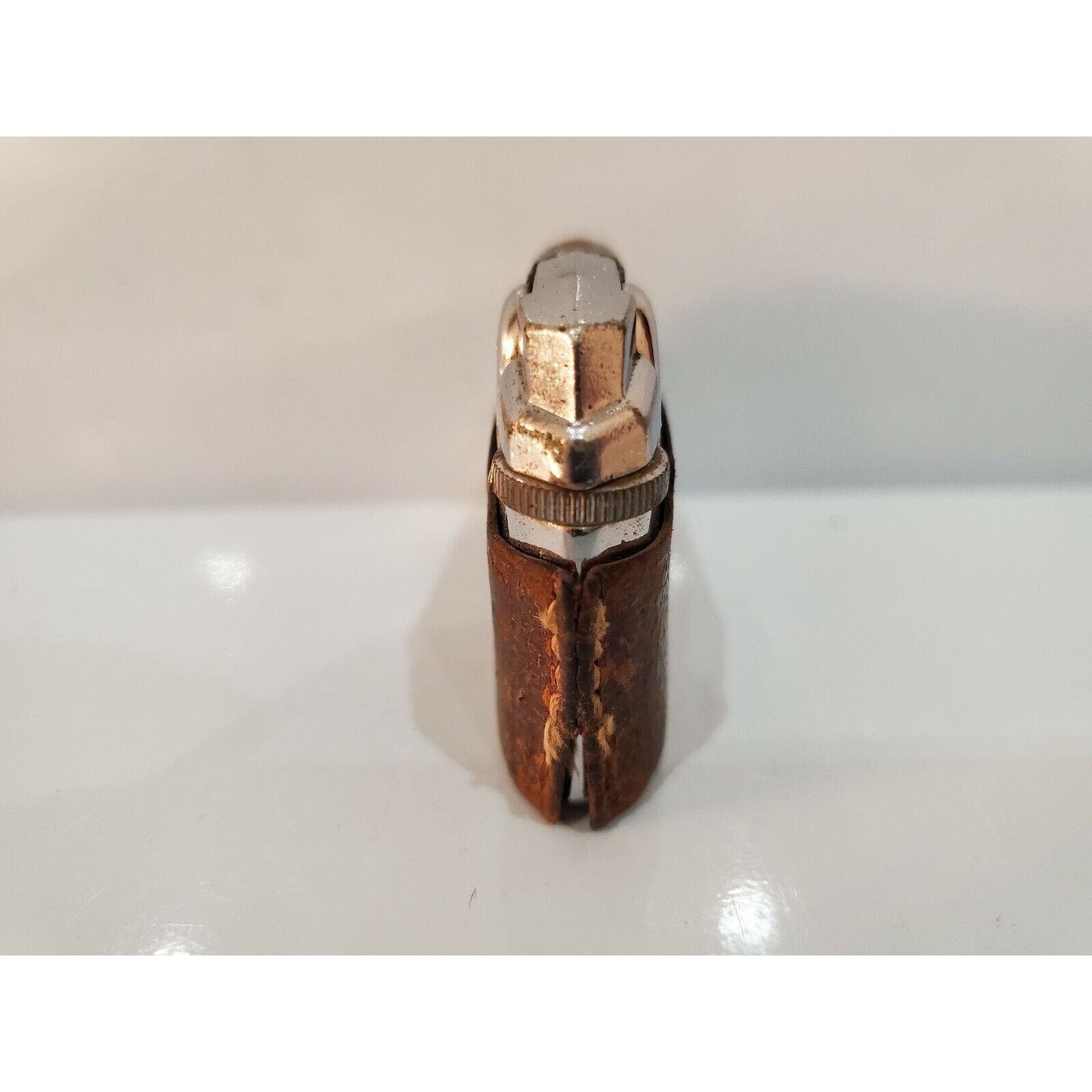 Vintage Working Ronson Premiere Leather Wrapped Adonis Varaflame Lighter 762/26