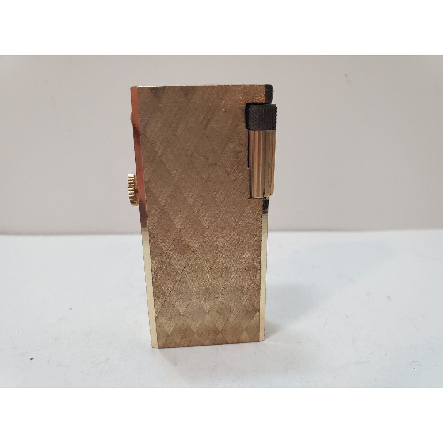 Vintage Working Lift Arm Gold Tone Working Lighter Watch DEVISA Swiss 6199/37