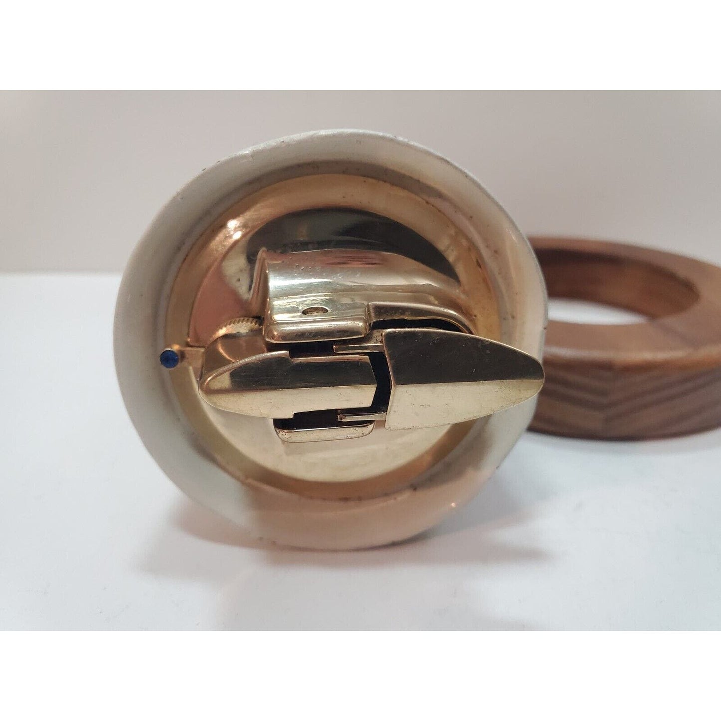 Vintage Working Ronson Table Lighter Varaflame Bell / USA Made 6208/13