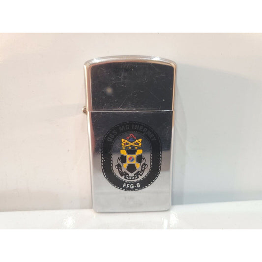 Vintage Zippo Lighter USS Mc Inerney Guided Missile Frigates FFG-8, Perry Class