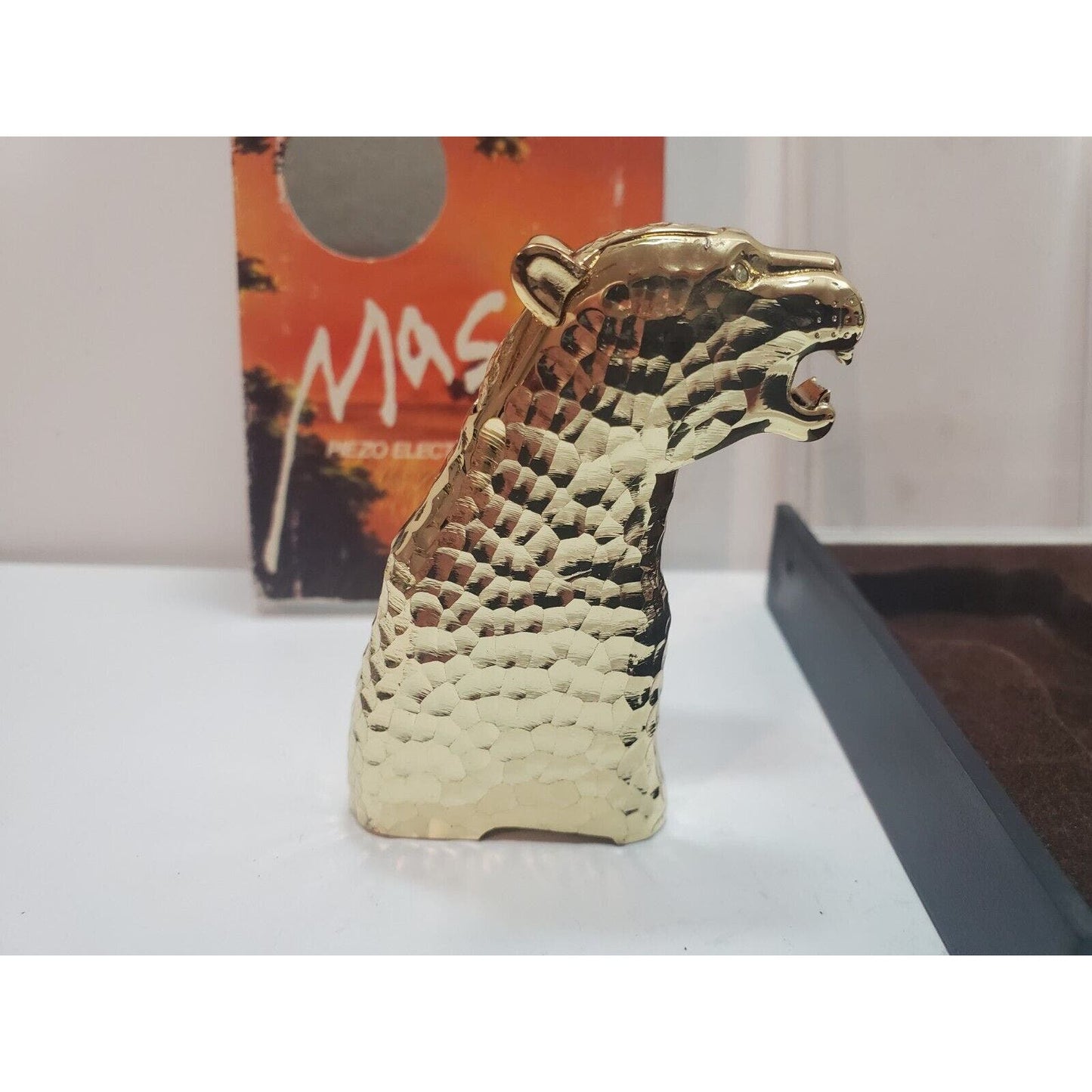 Vintage Working MASAI Jaguar Panther Cougar LIGHTER, Original Box. 6174/24