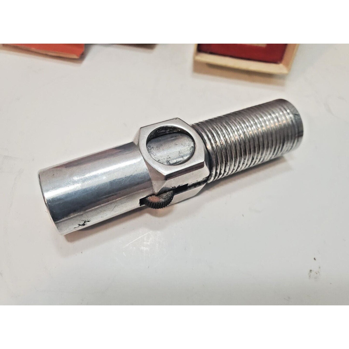 Vintage Working Nimrod Pipeliter Pipe Lighter, Original Box 6255/24