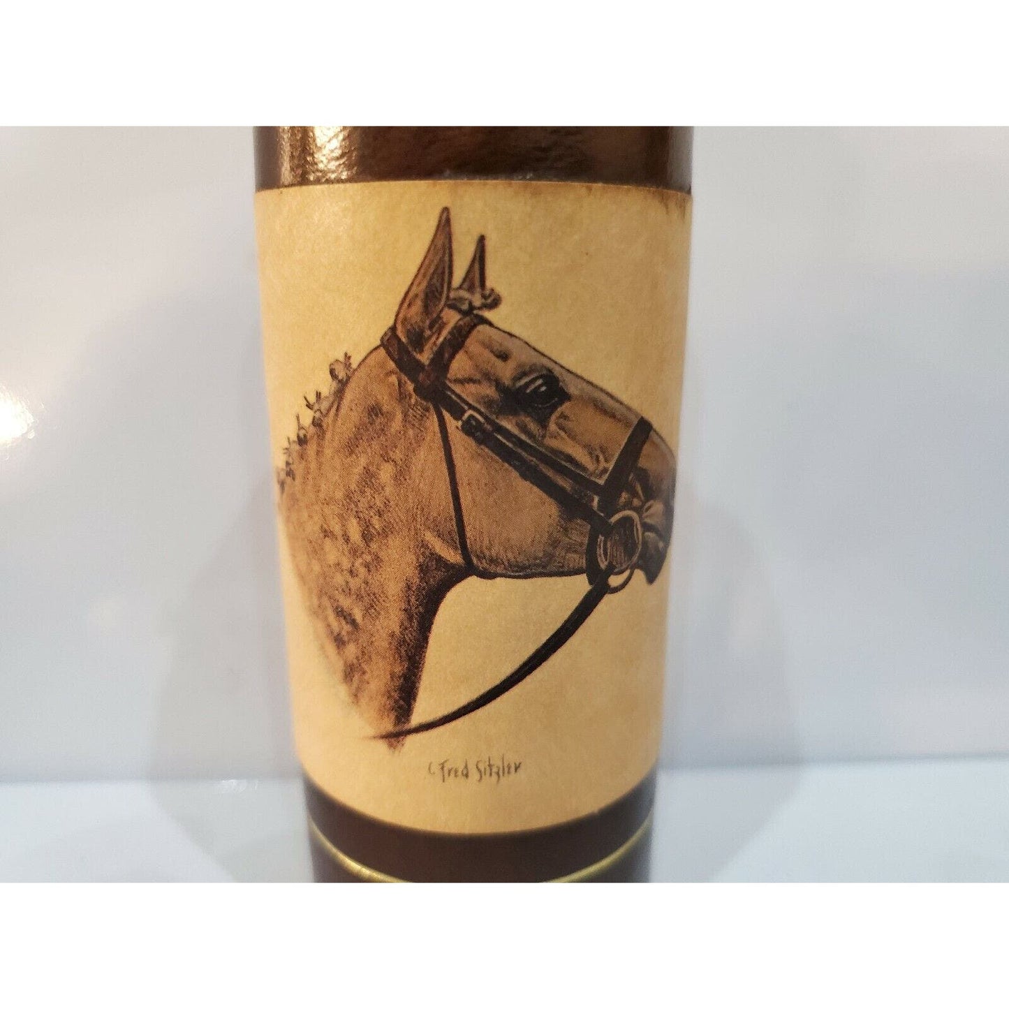 HORSE HEAD Hand Painted WORKING Vintage Handmade Table Lighter 6" 1815.40