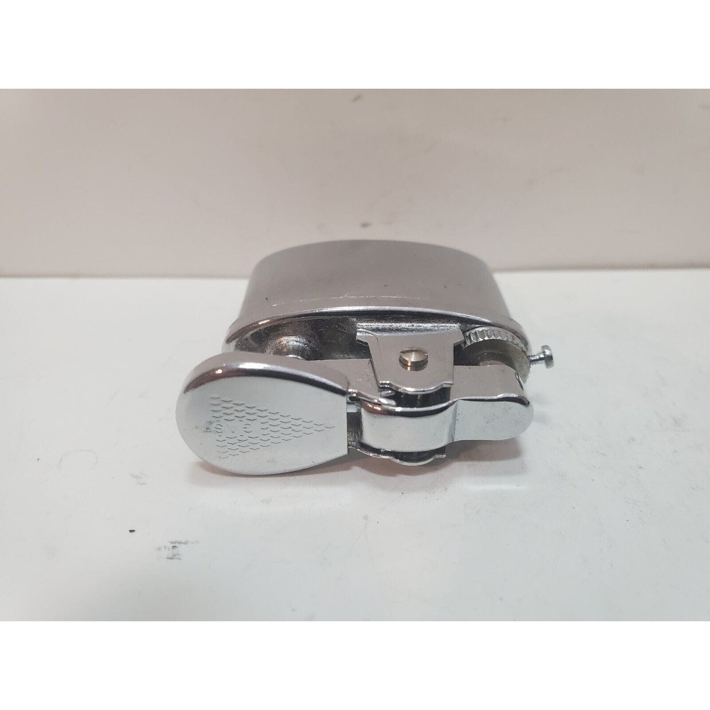 Vintage Working Butane Gas Table Lighter Silver INSERT Fits 37 x 13mm Oval Base