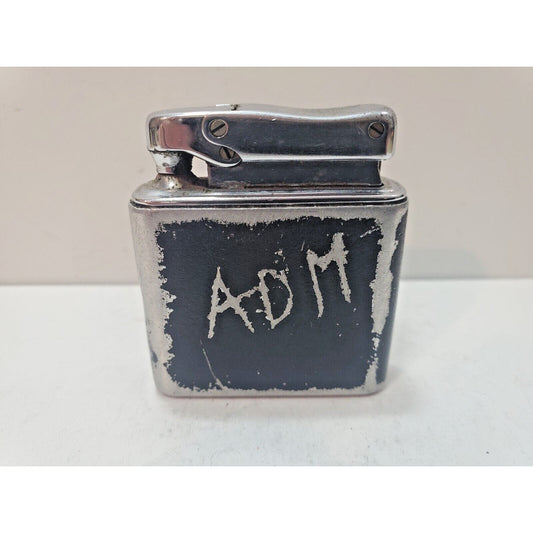 Vintage Working Colibri Mono Gas Black Tone Lighter / 6210/36