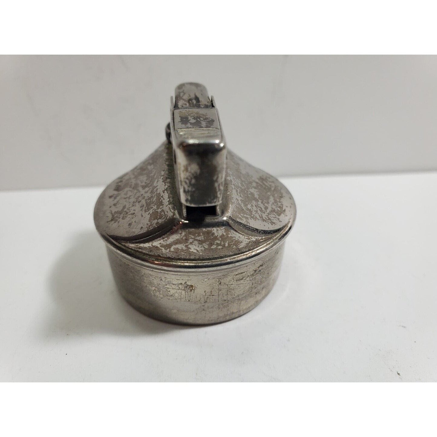 Vintage Working Butane Gas Table Lighter Silver INSERT Fits 1 1/2" Round Base