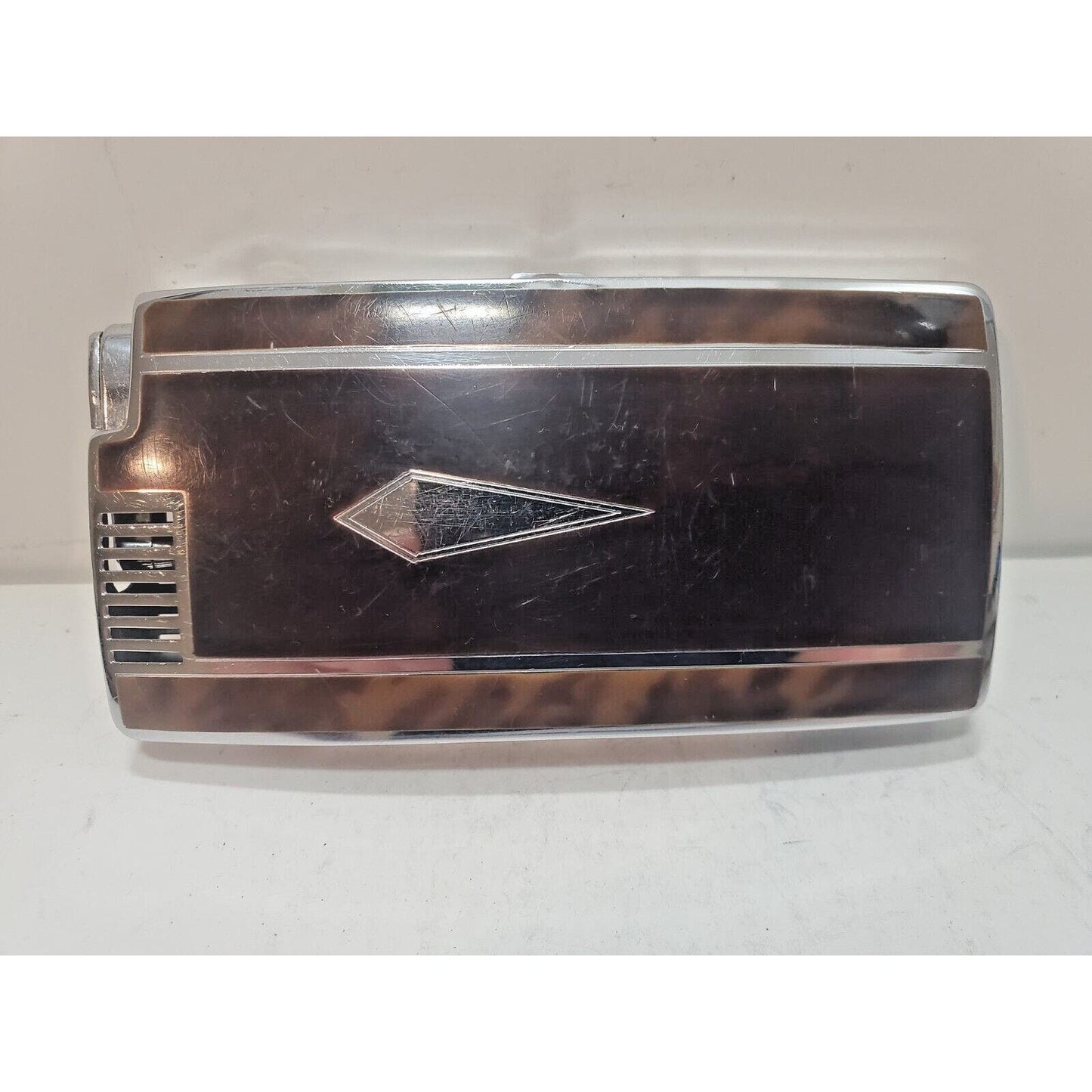 Vintage Ronson Pal Cigarette Case Enamel Silver Tone LIGHTER 6256/14