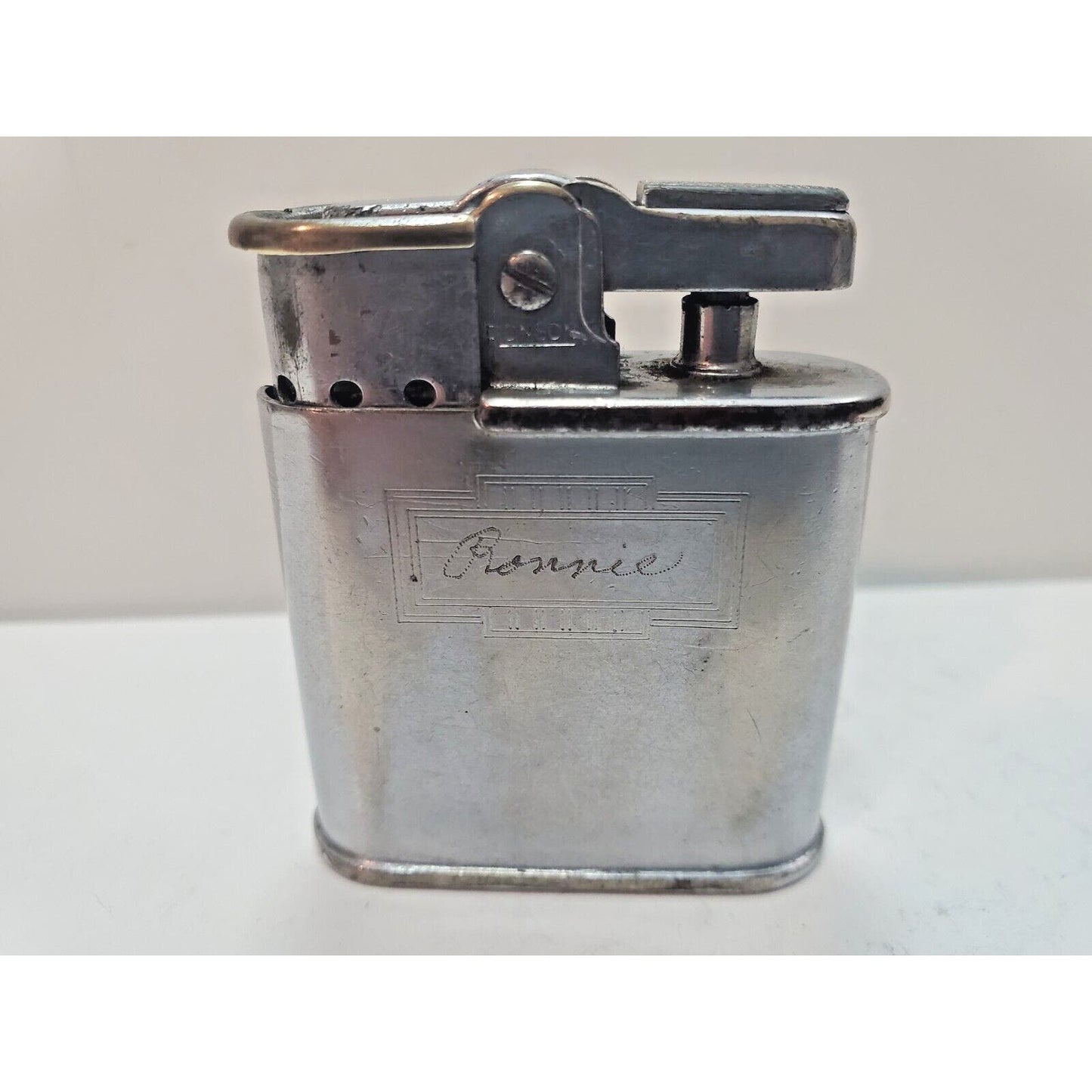 Vintage Working RONSON WHIRLWIND Silver Tone Lighter 6177/26
