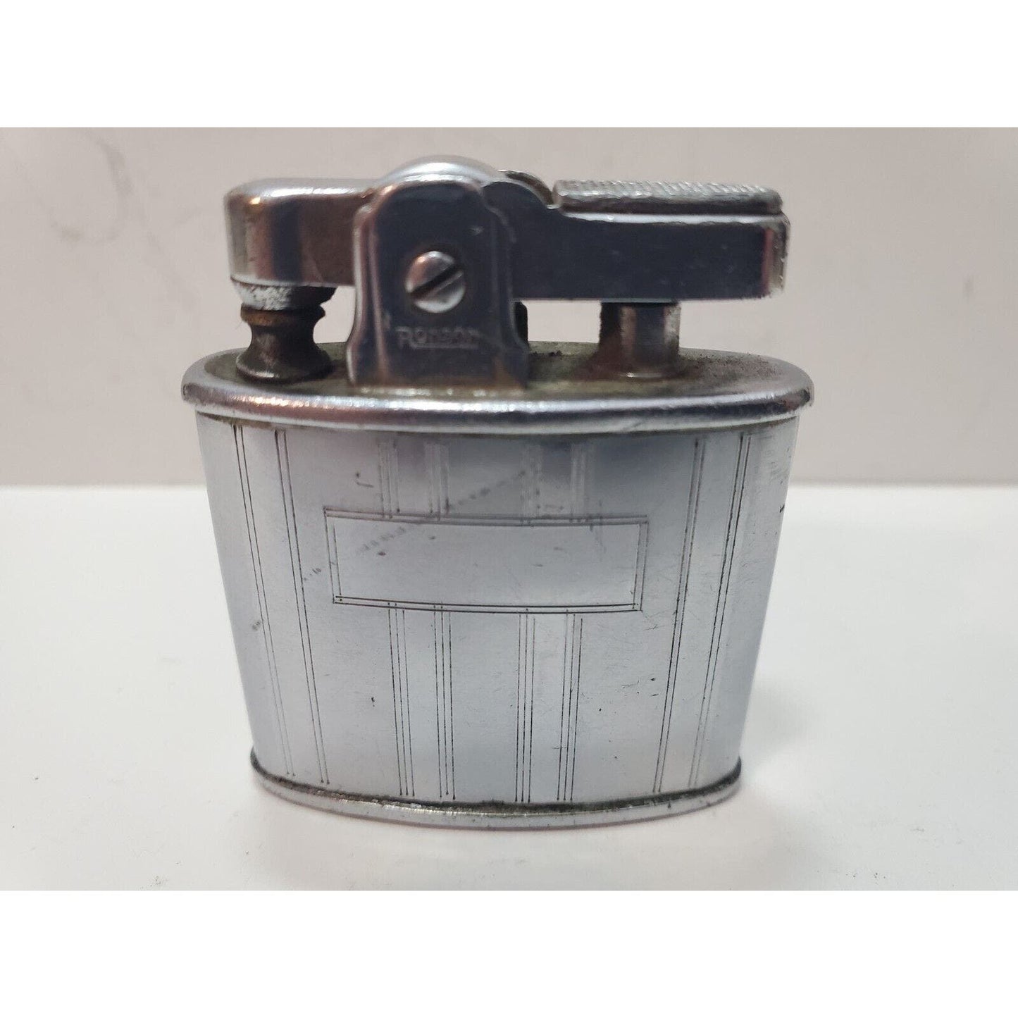 Vintage Working Ronson Standard Silver Tone Lighter 6100/26