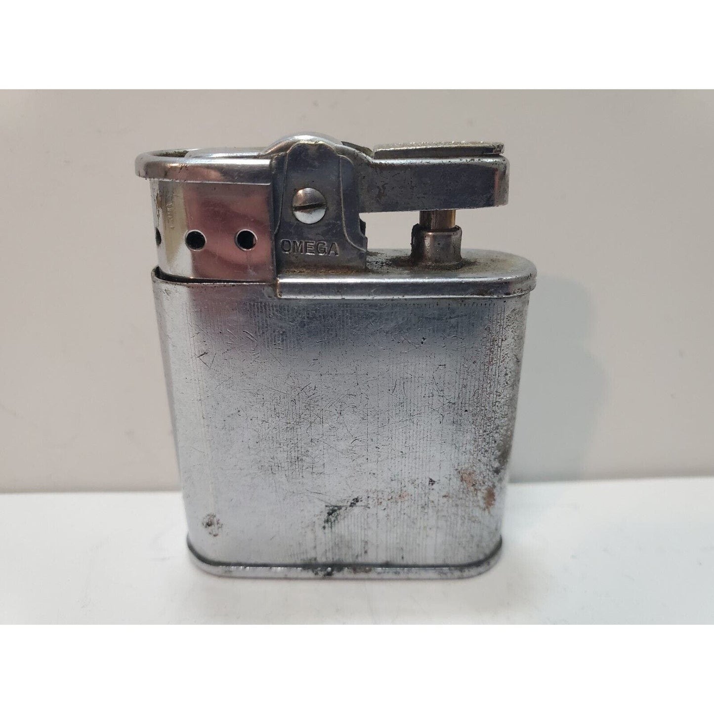 Vintage Working OMEGA Silver Tone Cigarette Lighter 6148/32