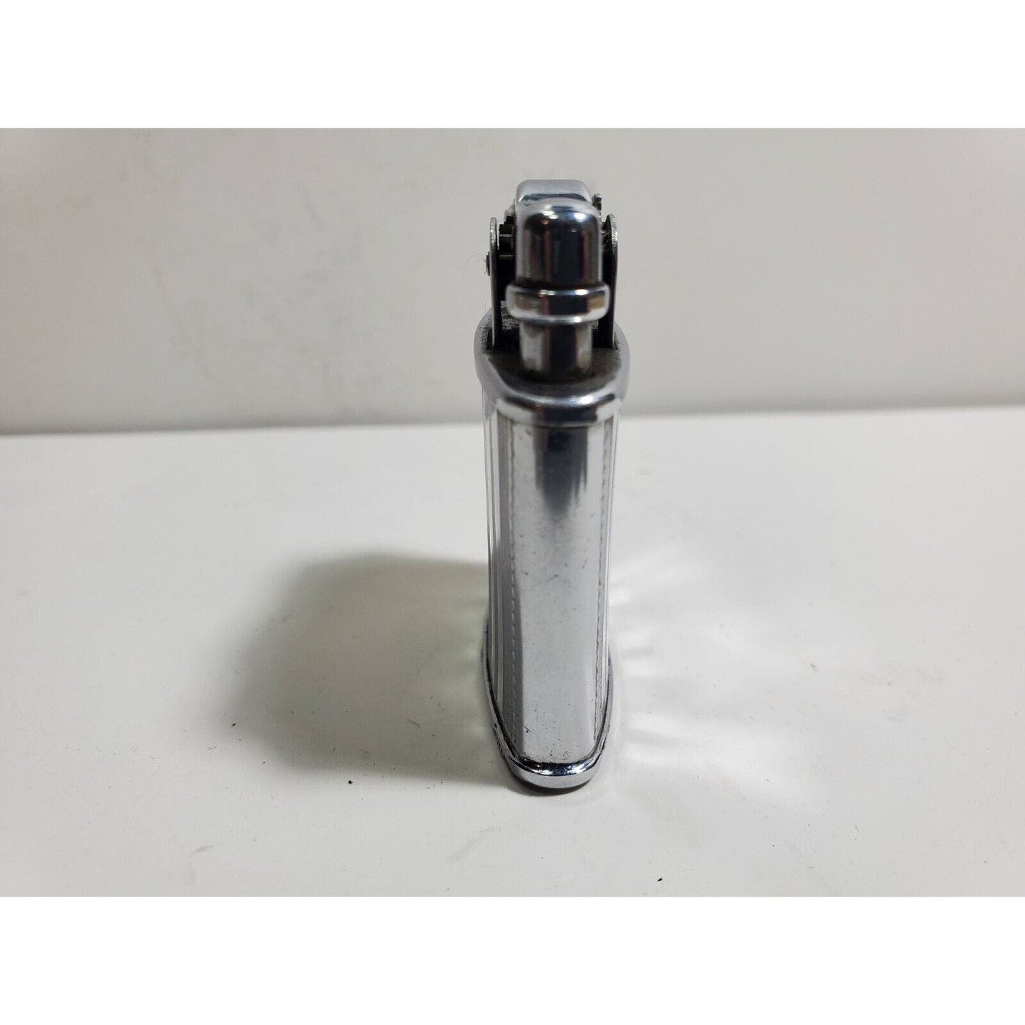 Working Vintage Ronson Art Metal Works Art Deco De-Light Silver Lighter. RARE