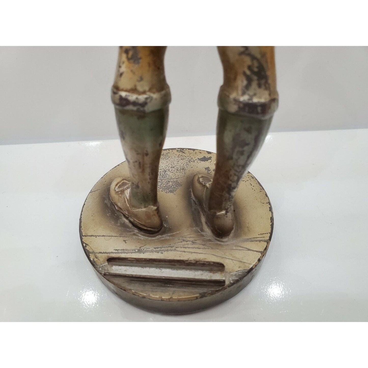 Vintage 1900s Austria Cold Painted Alpine Mountaineer / Boy Striker Lighter 8.5"