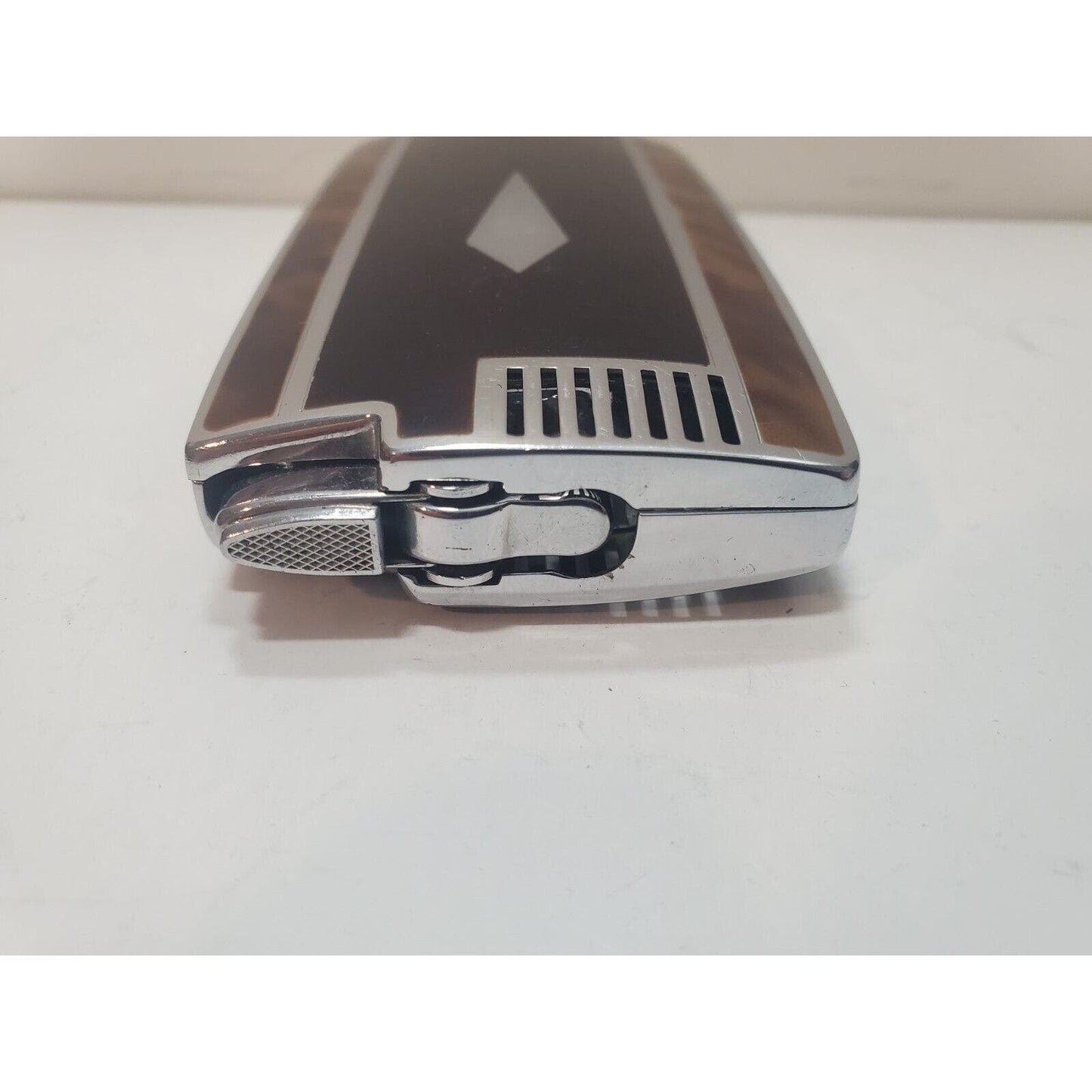 Vintage Ronson Pal Cigarette Case Enamel Silver Tone LIGHTER 6256/14