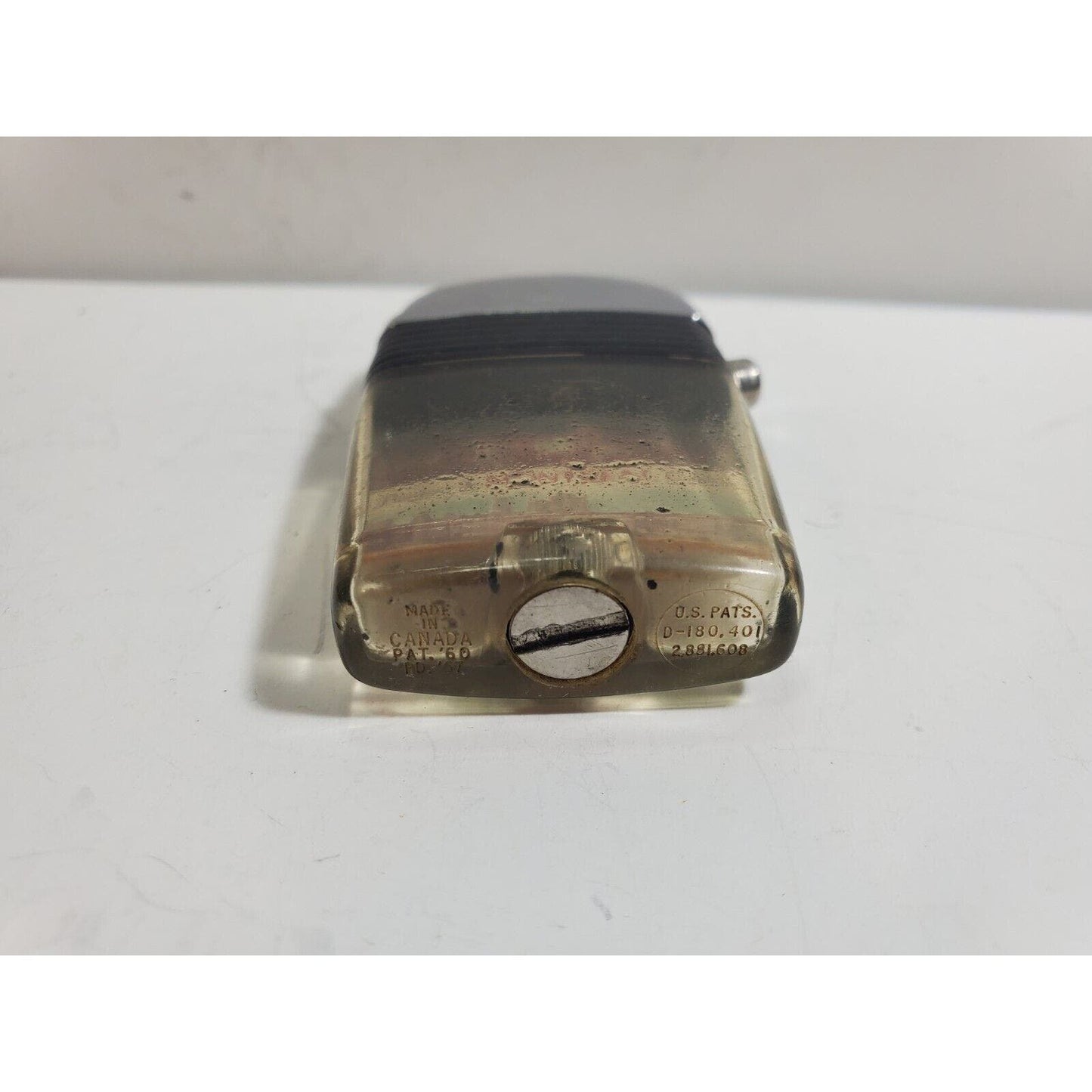 Vintage Working Scripto VU Lighter Expo 67 Montreal Canada / Black Band 5999/29