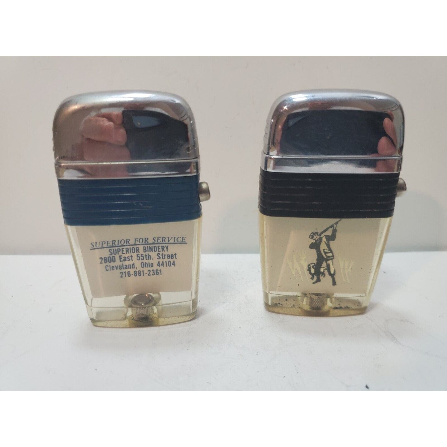 Lot of 2 Scripto VU Vintage Lighters 6109/29