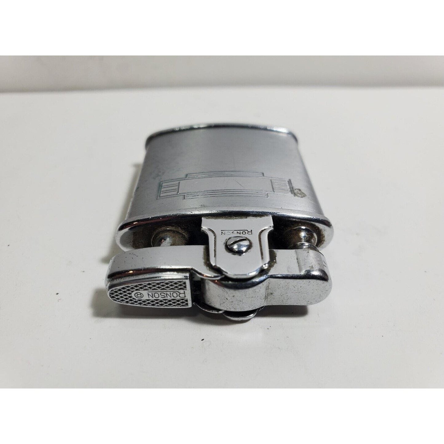 Vintage WORKING RONSON PRINSESS Silver Tone Lighter 5805/26