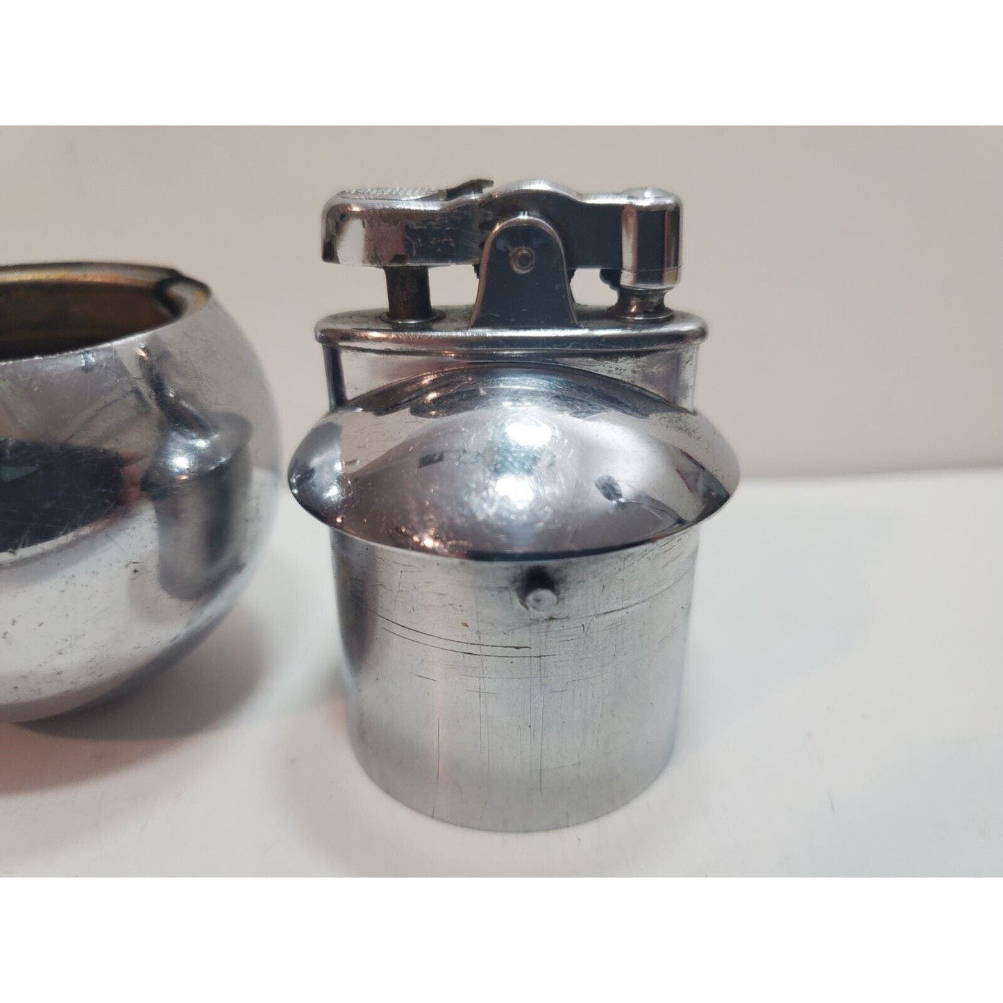 Vintage 1929 Ronson Rondelight Art Deco Silver Table Lighter 6156/13