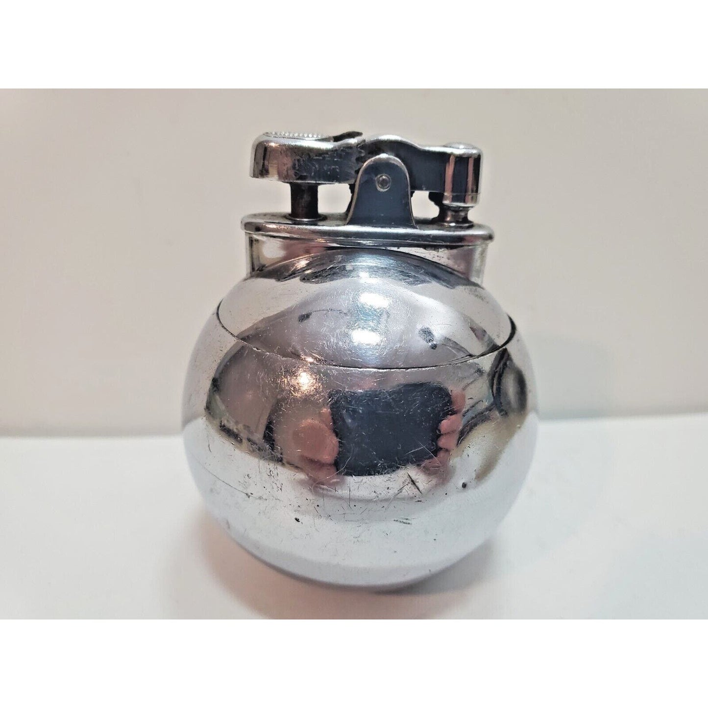 Vintage 1929 Ronson Rondelight Art Deco Silver Table Lighter 6156/13