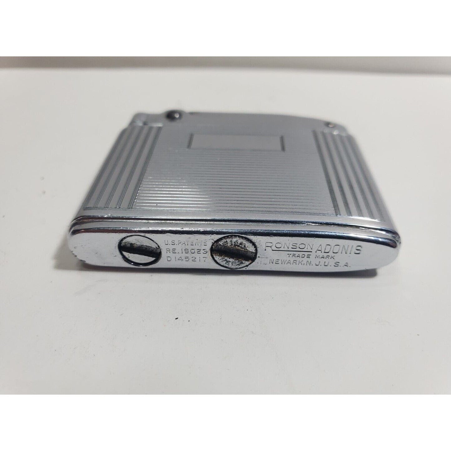 Vintage Working Ronson ADONIS Silver Tone Lighter 5831/26