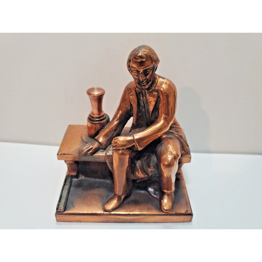 Vintage Ronson Art Metal Works Abraham Lincoln Striker Lighter 6150/13