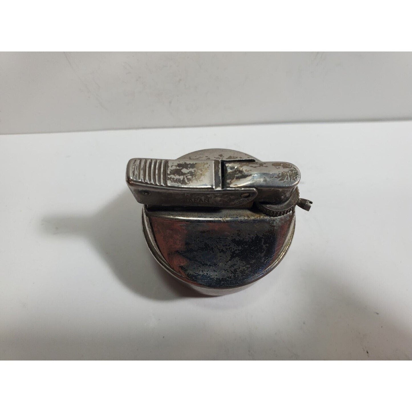 Vintage Working Butane Gas Table Lighter Silver INSERT Fits 1 1/2" Round Base
