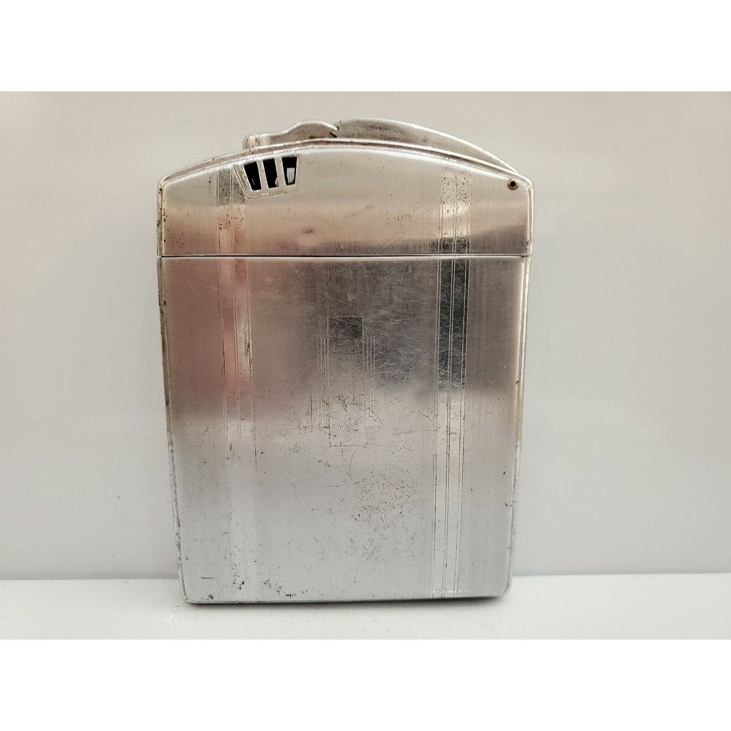 Rare ANTIQUE Working Ronson All Metal Works TWENTYCASE Cigarette Case Lighter