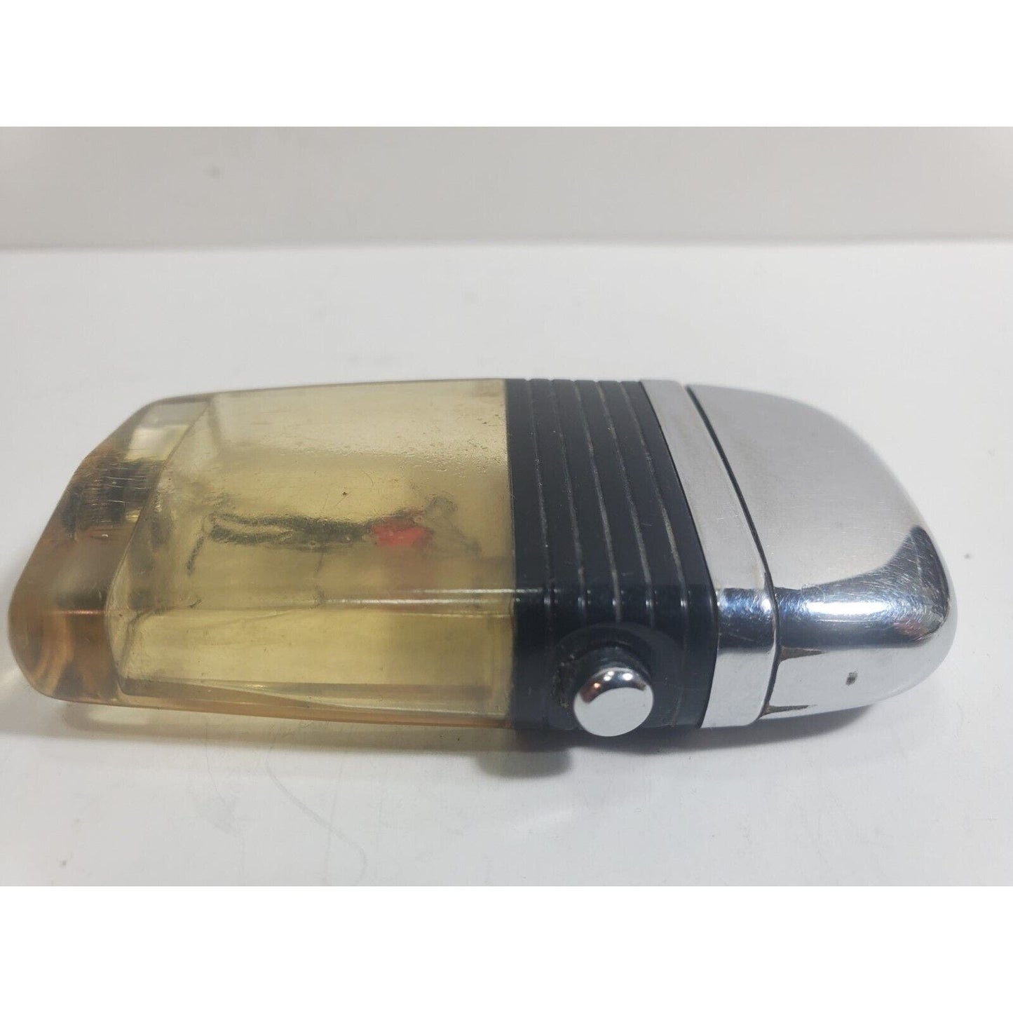 WORKING VINTAGE Scripto Vu Lighter Golfer & Black Band 5928/29