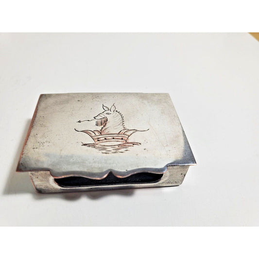 Vintage Silver Decorative Match Safe/ CASE / Vesta / Holder 5691/31